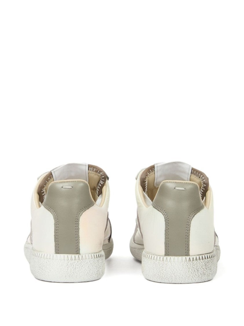 Maison Margiela Low-Profile Sneakers With Metallic Textured Panels