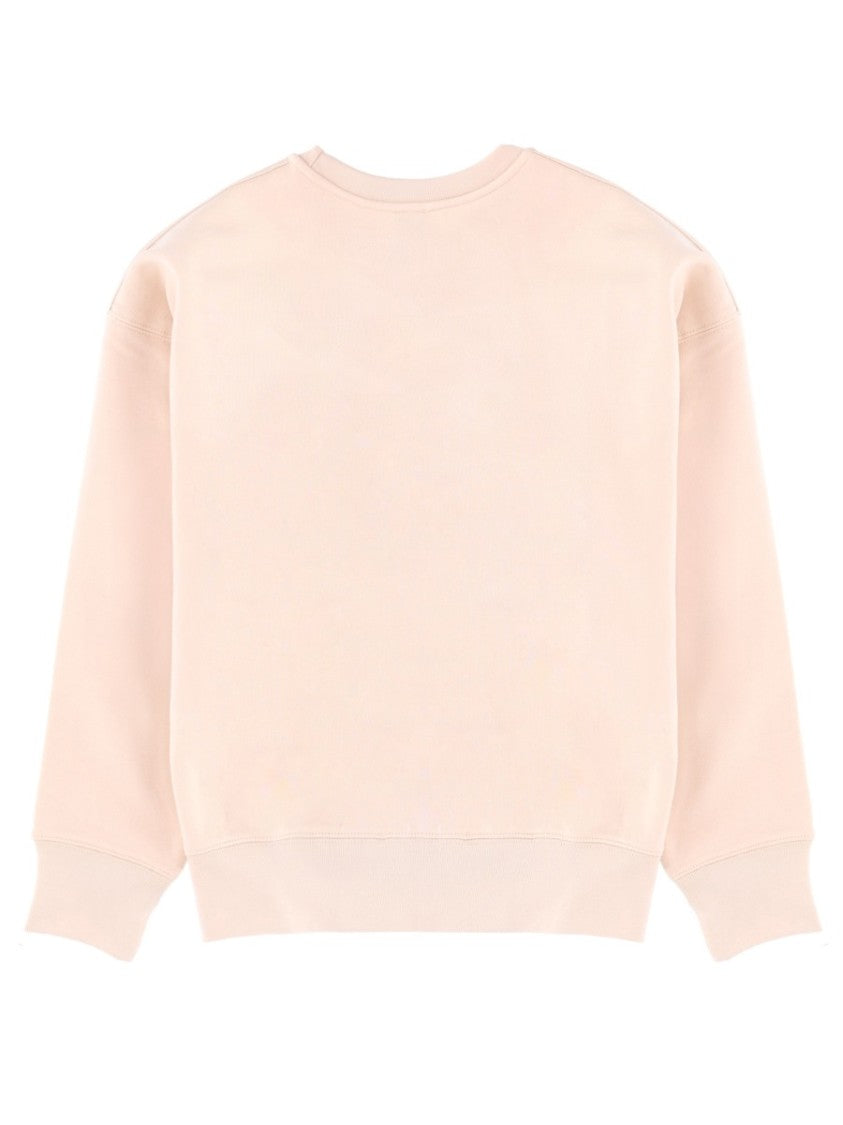 Ps Paul Smith Charming Logo Curved Smile Cotton Sweatshirt