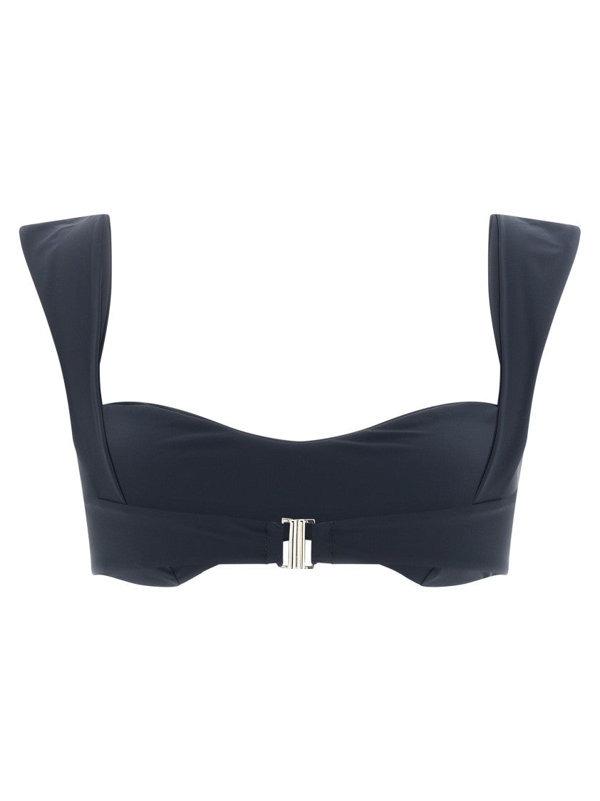 Magda Butrym Retro-Style Bikini Top With Wide Straps And Back Hook Closure