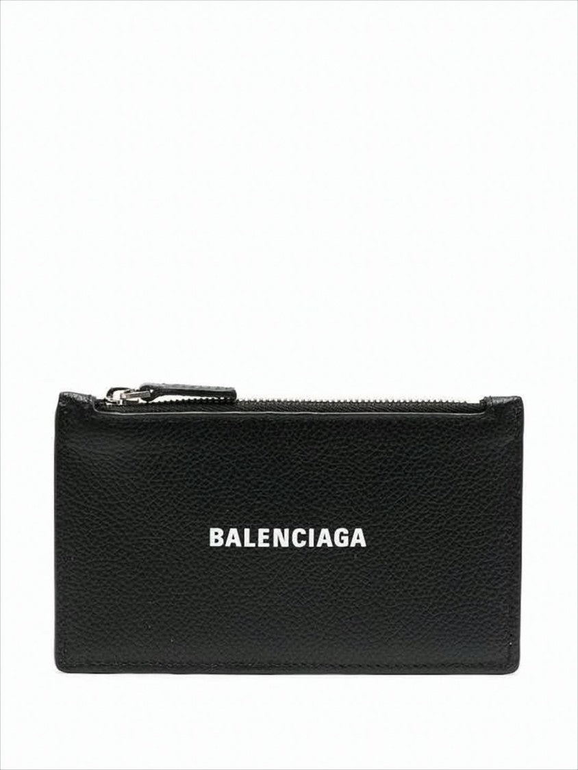 Balenciaga Textured Calf Leather Card Wallet