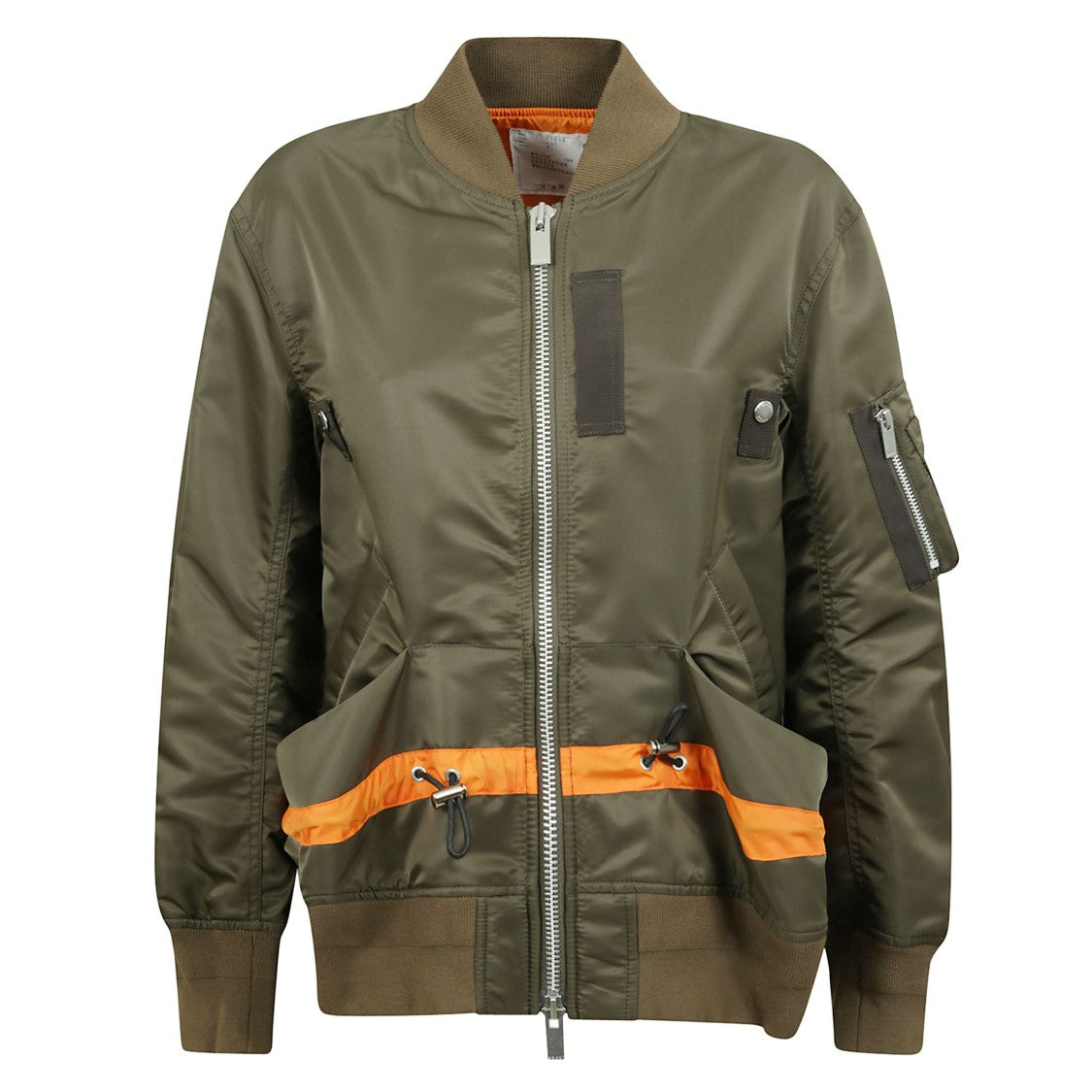 Sacai Shiny Fabric Bomber Jacket