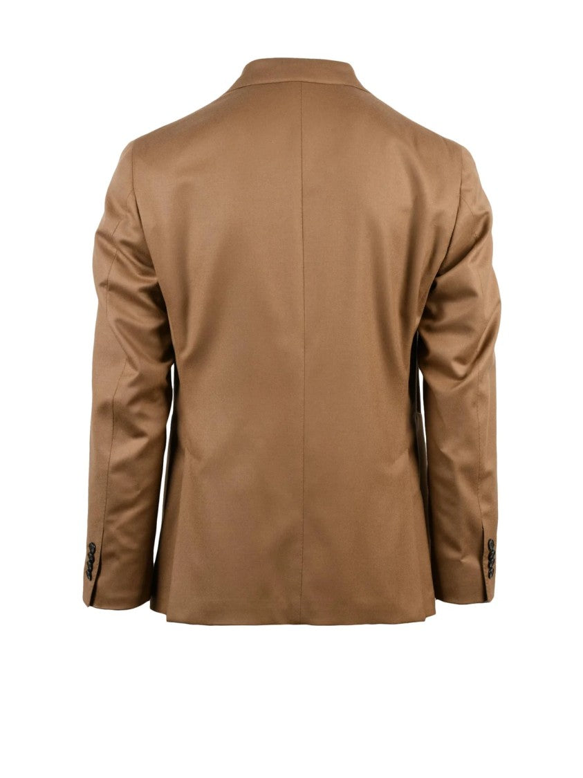 Luigi Bianchi Double-Breasted Virgin Wool Jacket With Tailored Silhouette