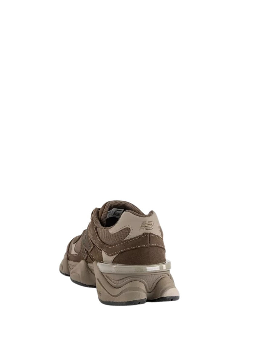 New Balance Brown Suede Details Mesh Sneakers