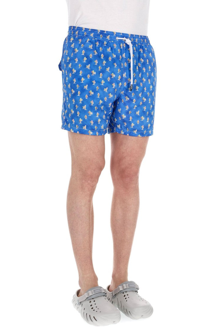 Barba Quick-Dry Cactus Print Swim Shorts