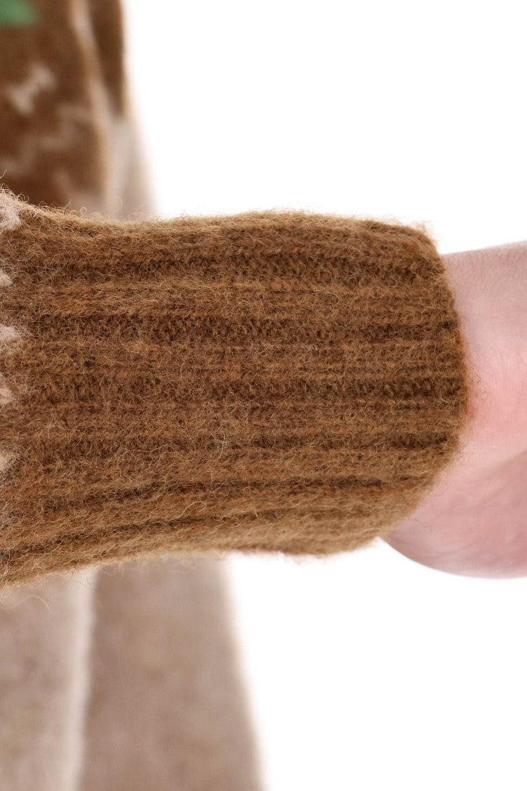 Howlin Shetland Nordic Pattern Wool Crewneck Sweater