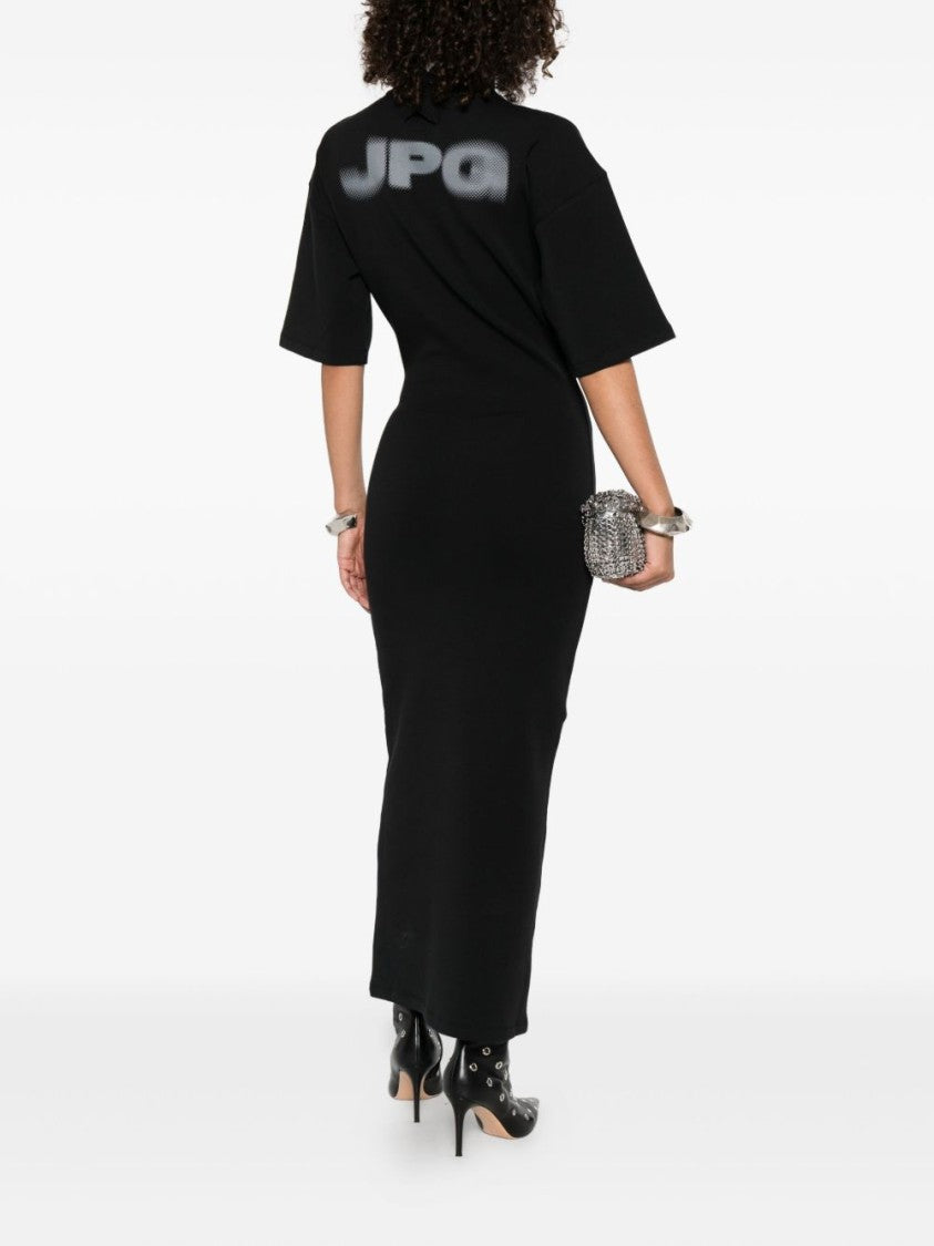 Jean Paul Gaultier High Neck Midi Dress