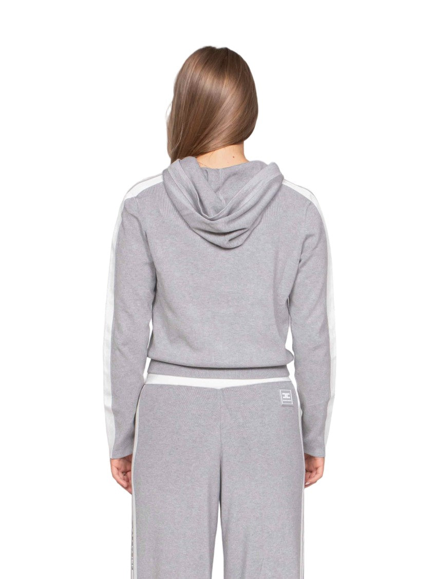 Elisabetta Franchi Zip-Up Hoodie And Wide-Leg Track Pants Set