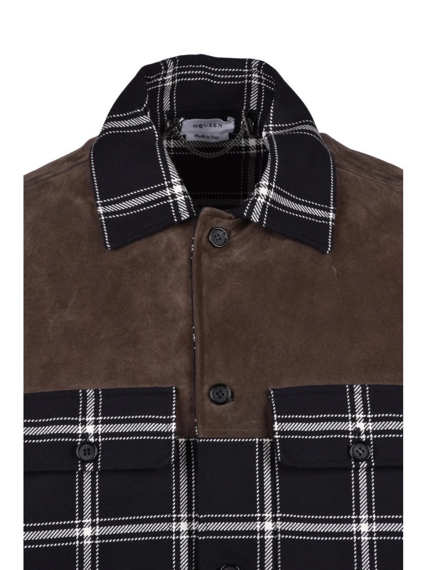 Alexander Mcqueen Shirt Jacket - Black/White