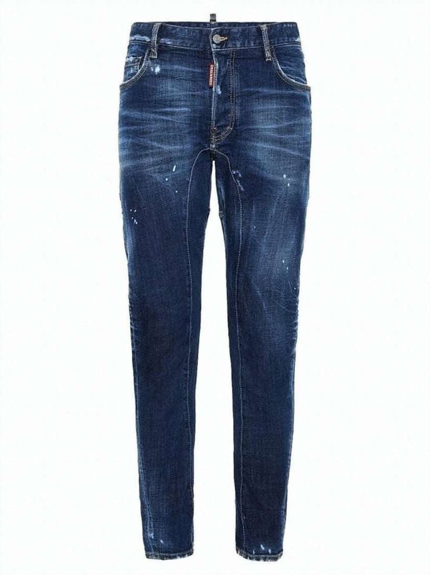 Dsquared2 Slim-Fit Biker-Style Jeans With Distressed Detailing
