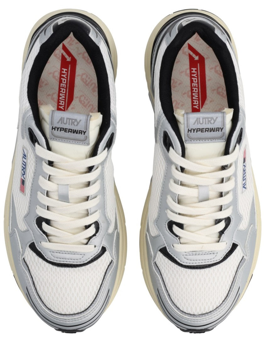 Autry Neutrals Hyperway Layered Mesh Sneakers