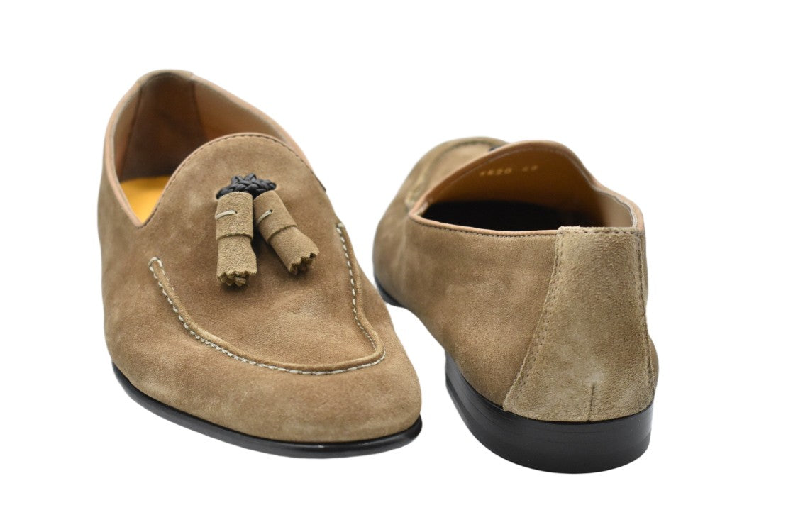 Doucal's Brown Sasamo Leather Blake Construction Loafers