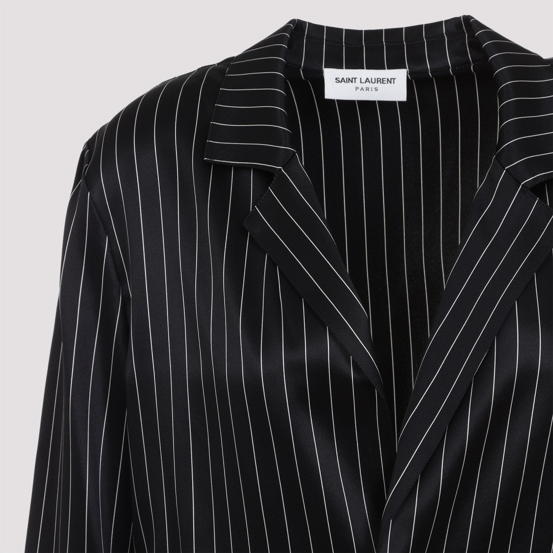 Saint Laurent Black Craie Silk Shirt