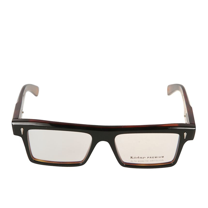 Kador Premium 3 Rectangular Tortoiseshell Frame Sunglasses With Metallic Accents