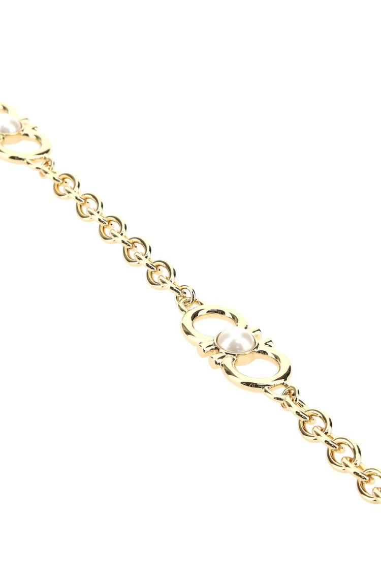 Salvatore Ferragamo Golden Metal Necklace
