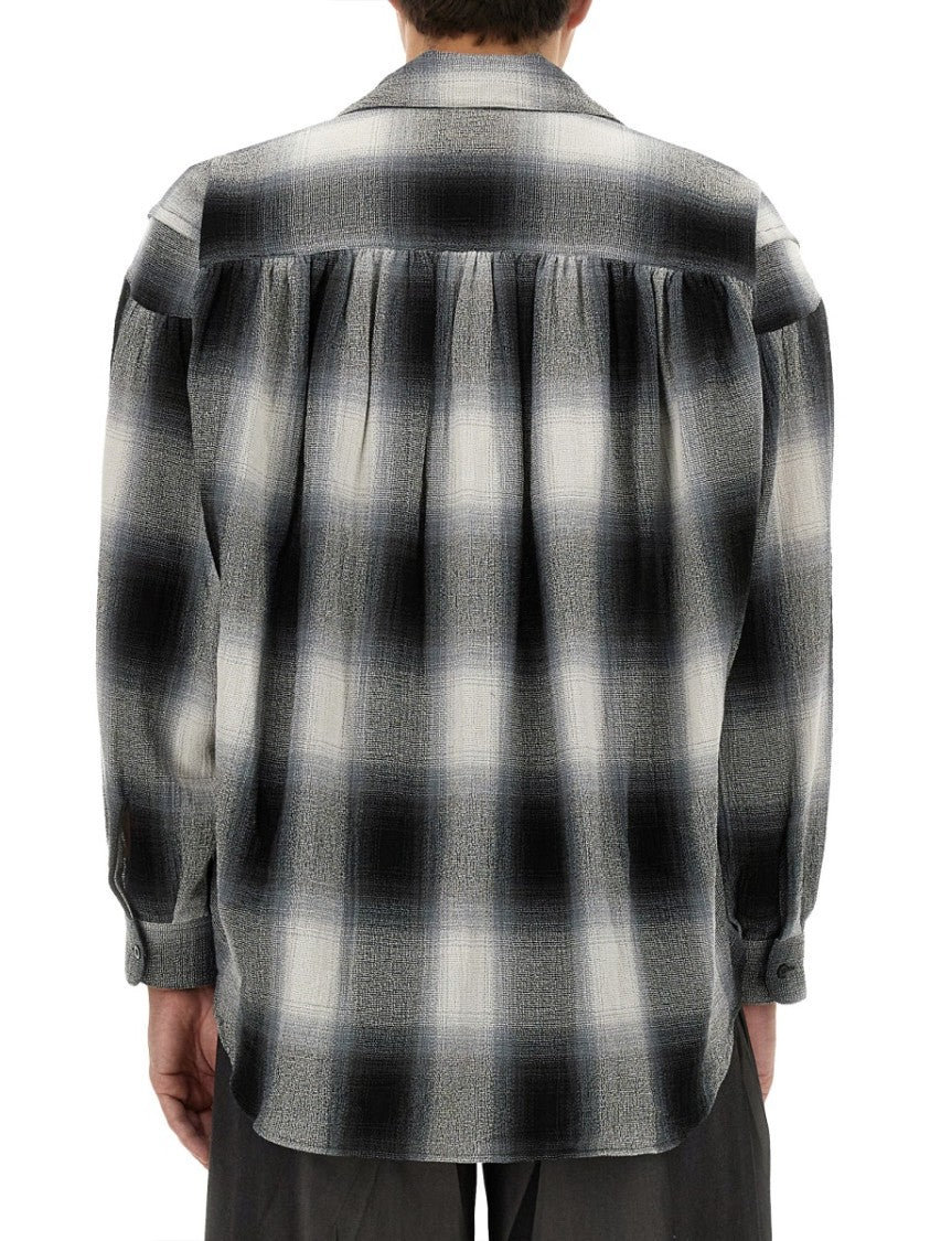 Aïe Plaid Cotton Shirt With Classic Collar
