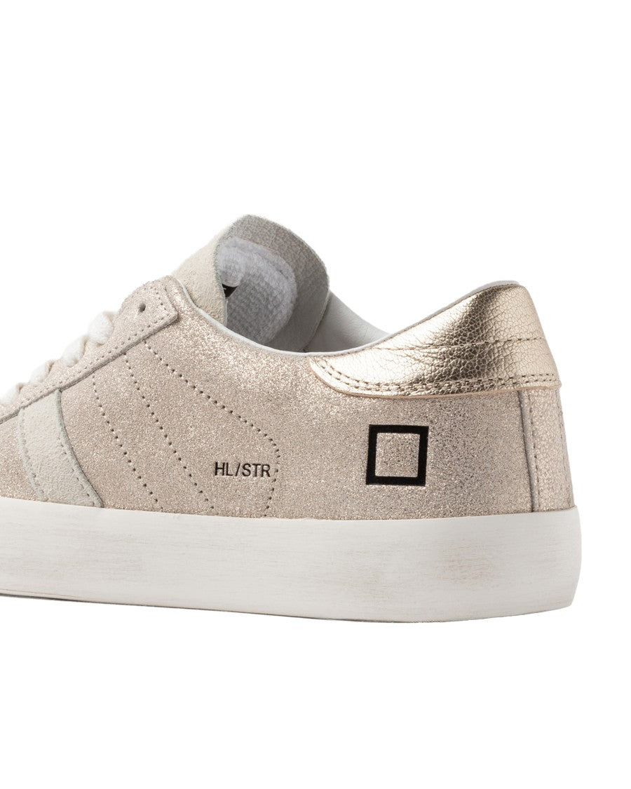D.A.T.E Hill Low Sneakers In Stardust Platinum