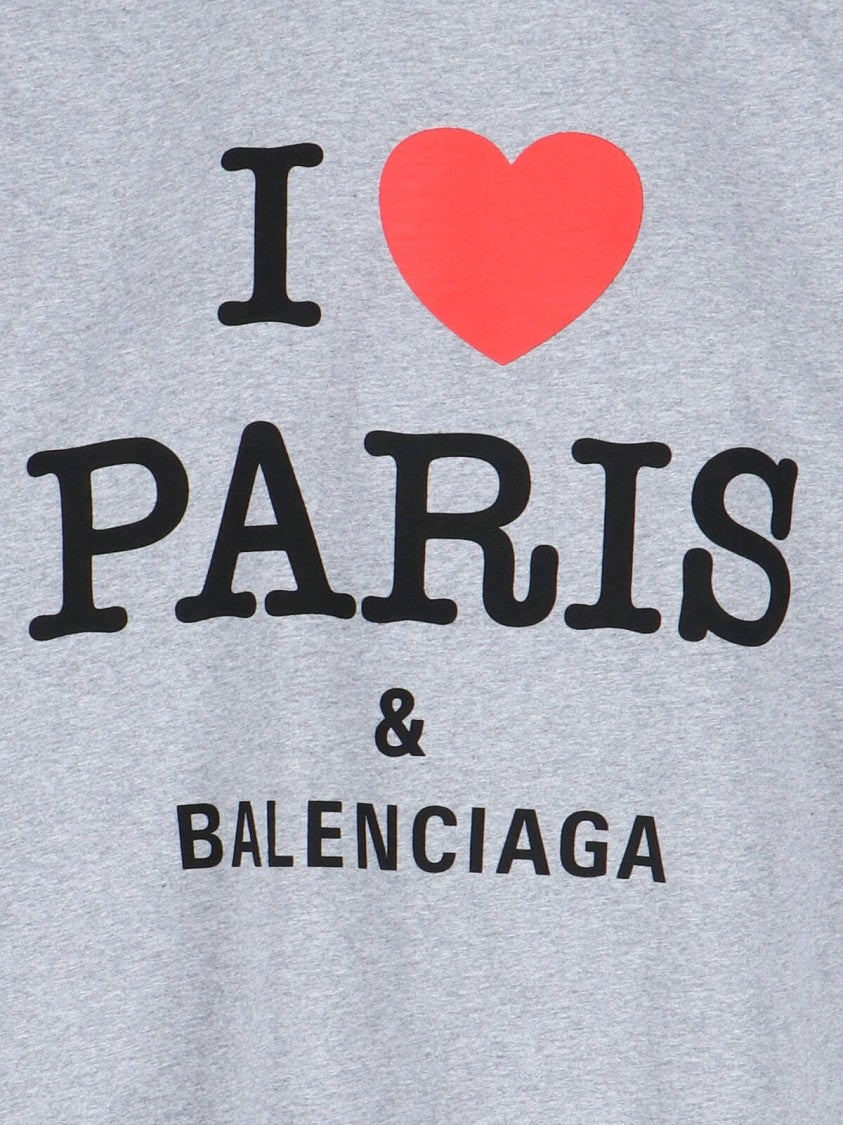 Balenciaga "I Love Paris" T-Shirt – Grey