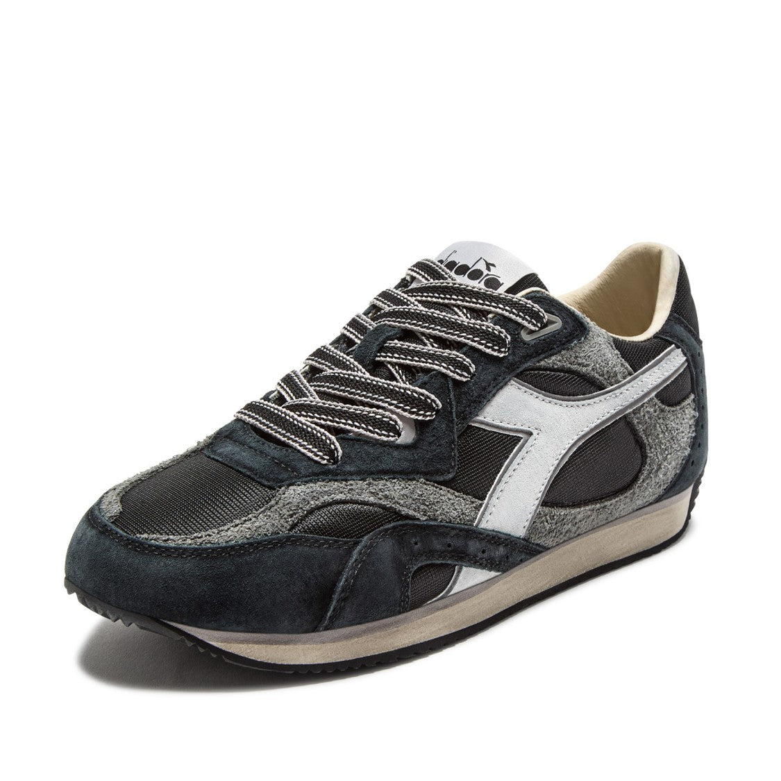 Diadora Equipe Revenge Sneakers In Black Leather