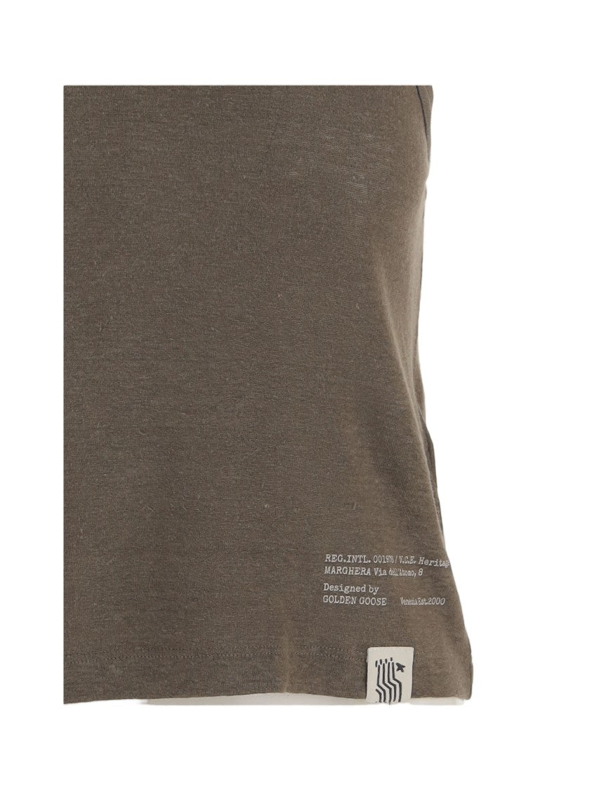 Golden Goose Linen Tank Top