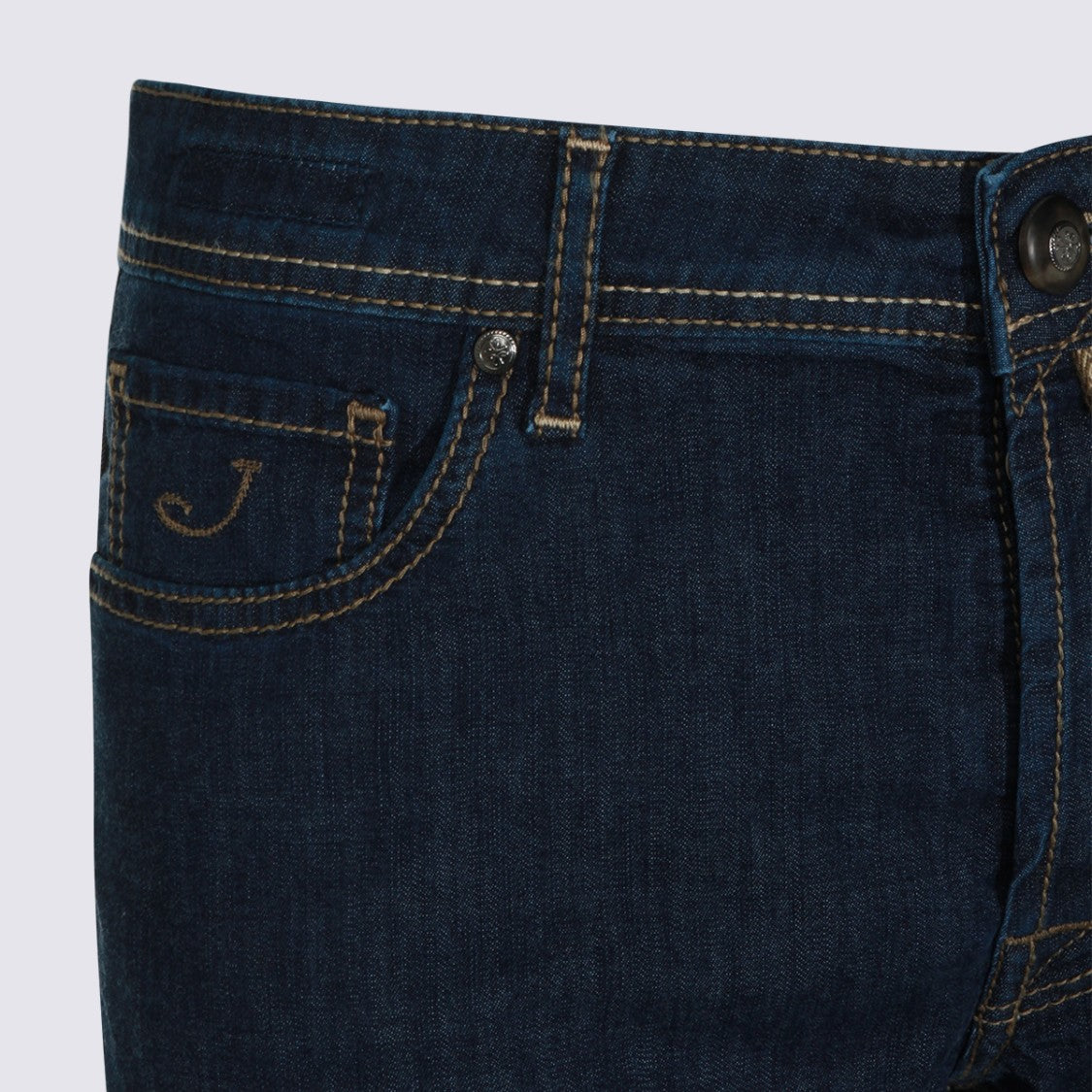 Jacob Cohen Straight-Leg Indigo Jeans With Signature Detailing