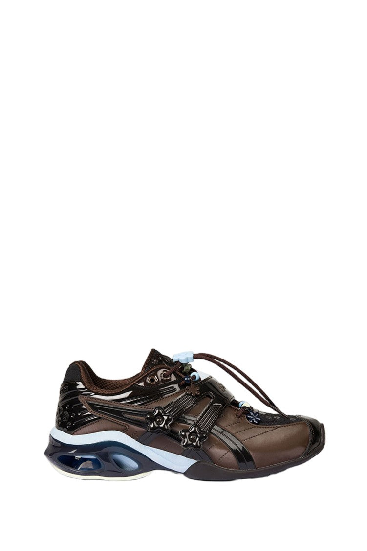 Asics Black Gel-Kinetic Mesh Mary Jane Sneakers