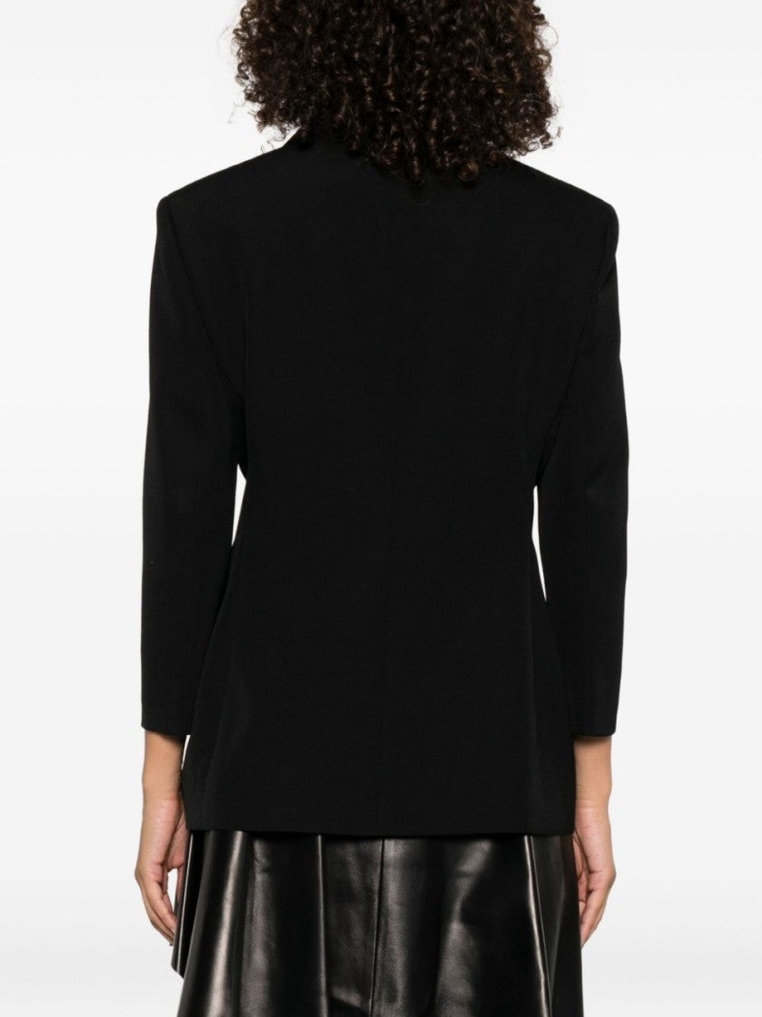 Givenchy Black Notched Lapel Three Button Jacket
