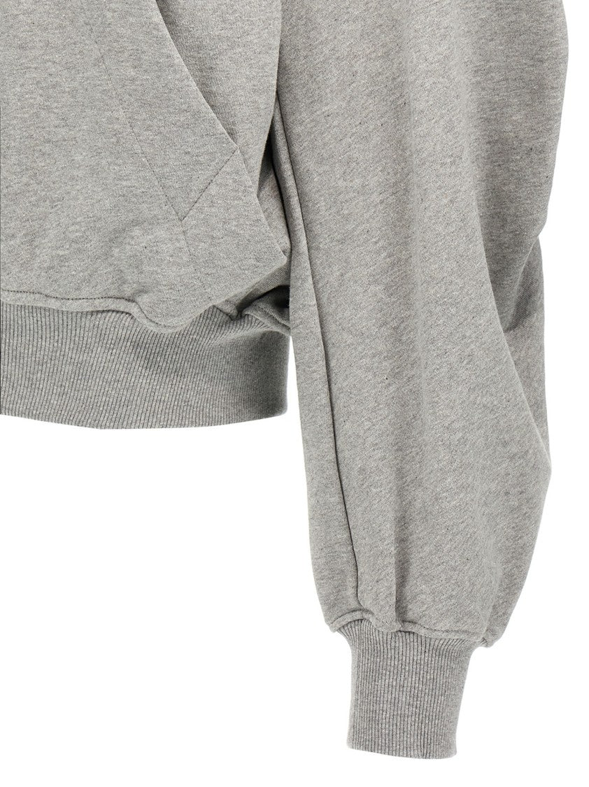 The Attico Relaxed Fit Zip-Up Hoodie