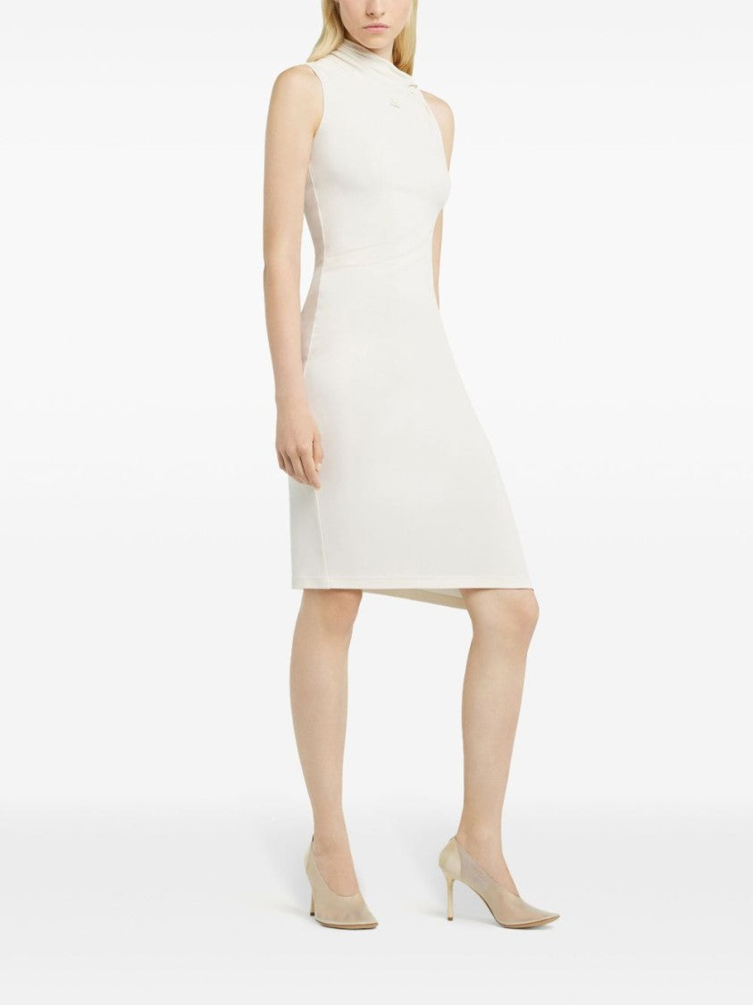 Courrèges Asymmetrical Ecru Dress