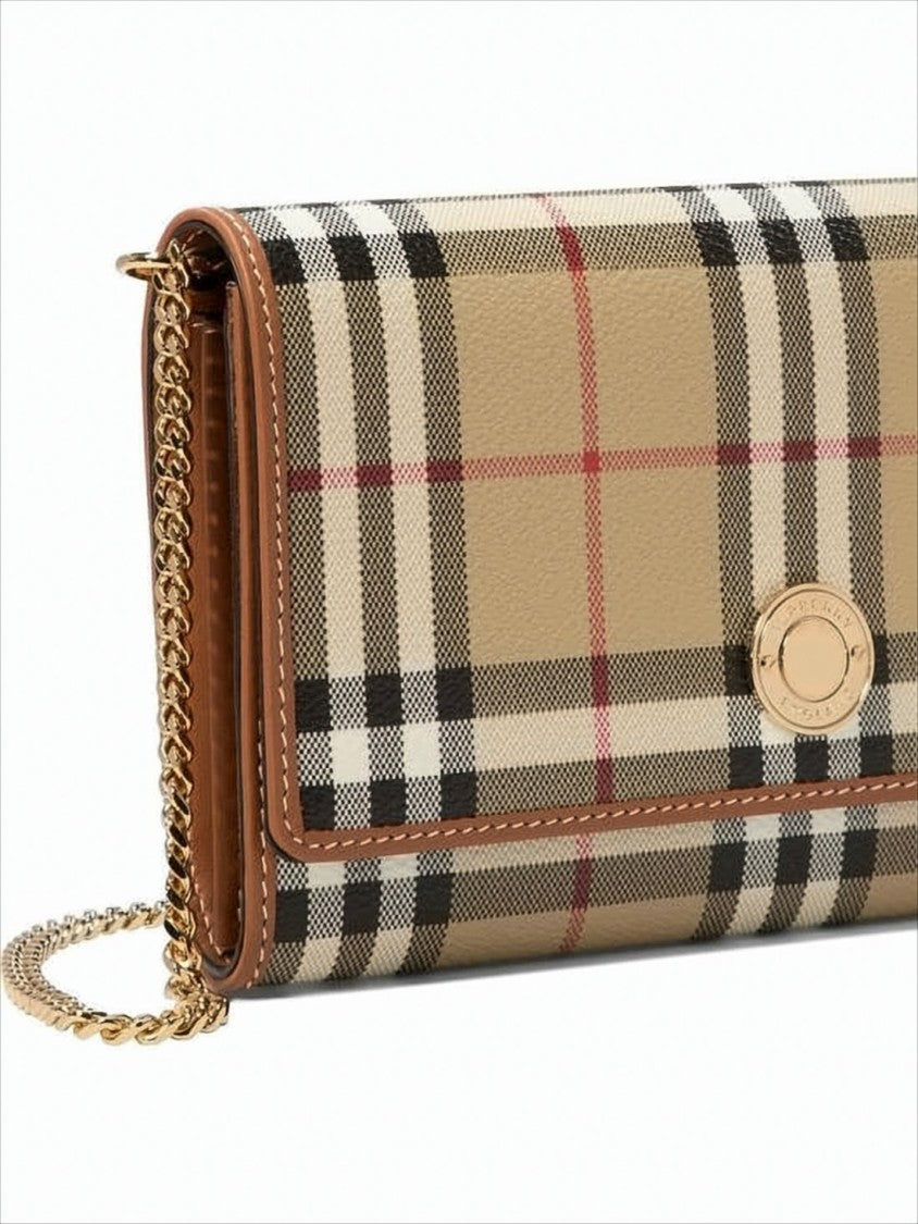 Burberry Check Pattern Crossbody Bag