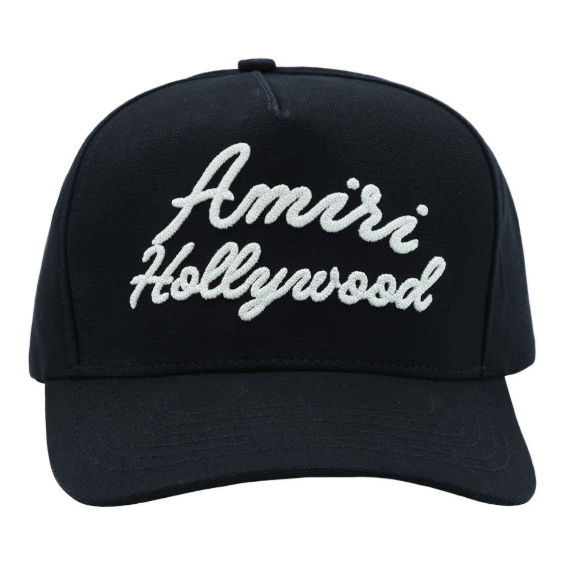 Amiri Black Embroidered Structured Cotton Baseball Cap