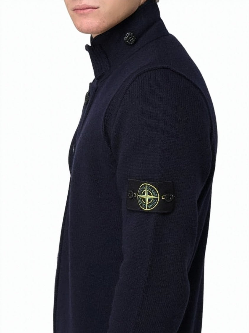 Stone Island Fitted Black Cardigan