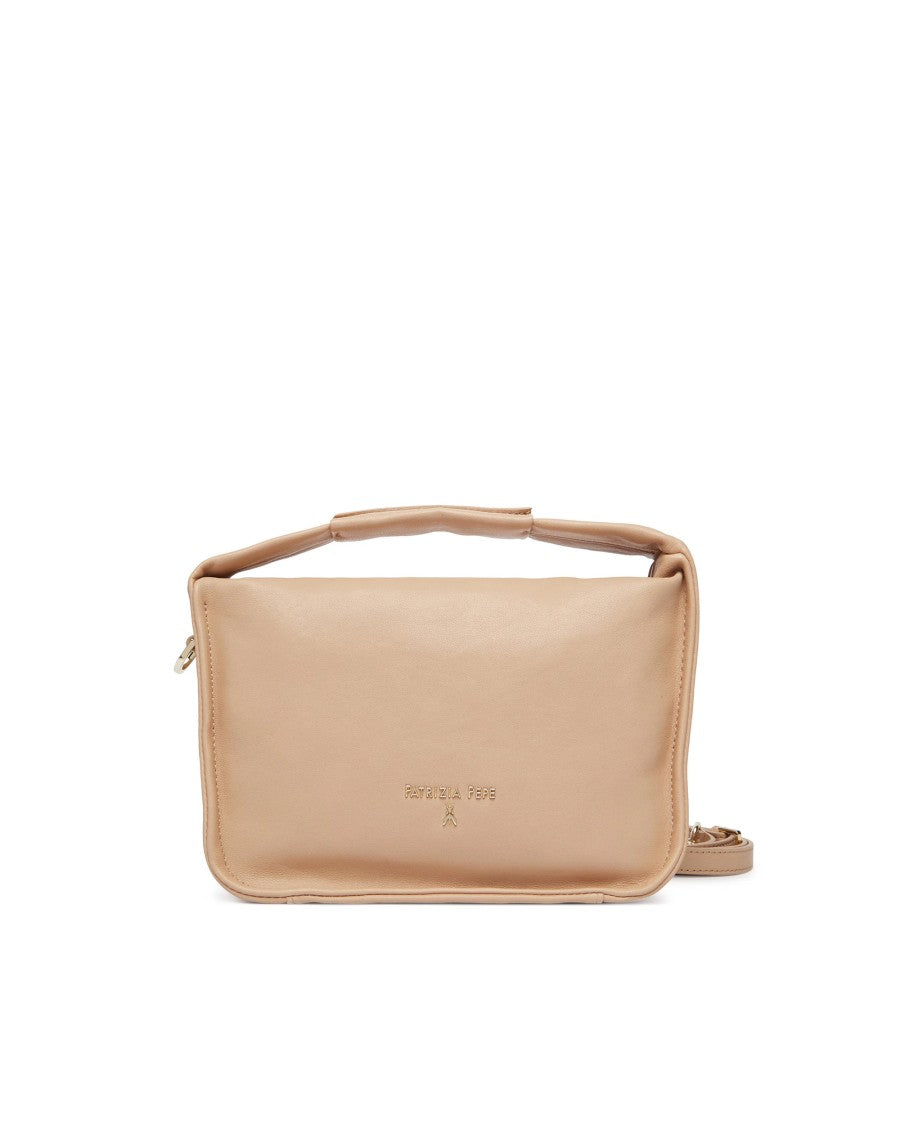 Patrizia Pepe Warm Skin Soft Top Handle Bag