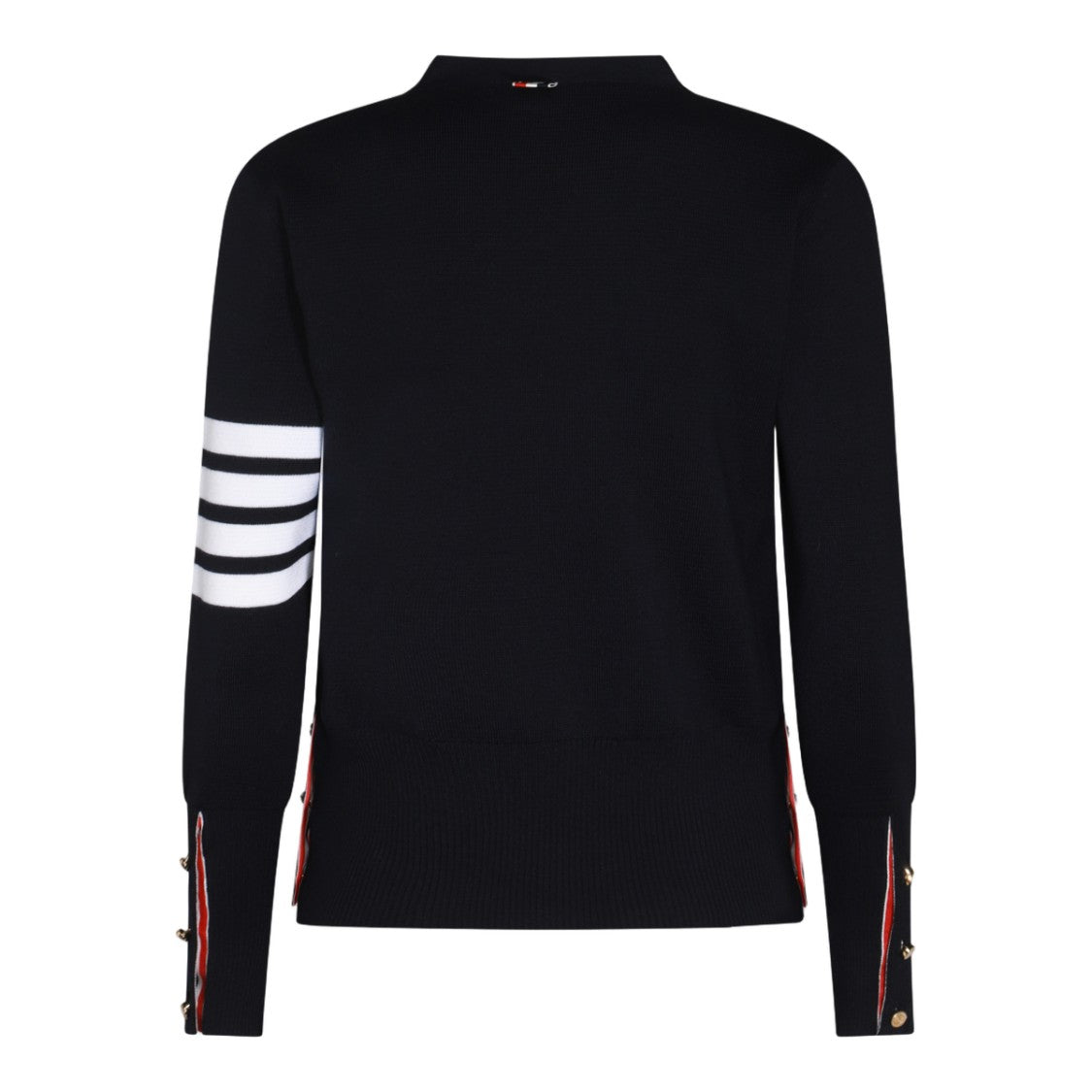 Thom Browne Cardigan-Style Sweater With Gold Accents