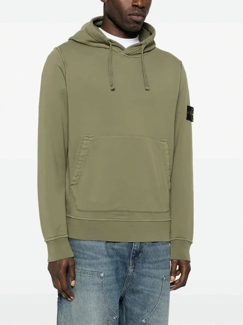 Stone Island Relaxed Fit Green Hoodie
