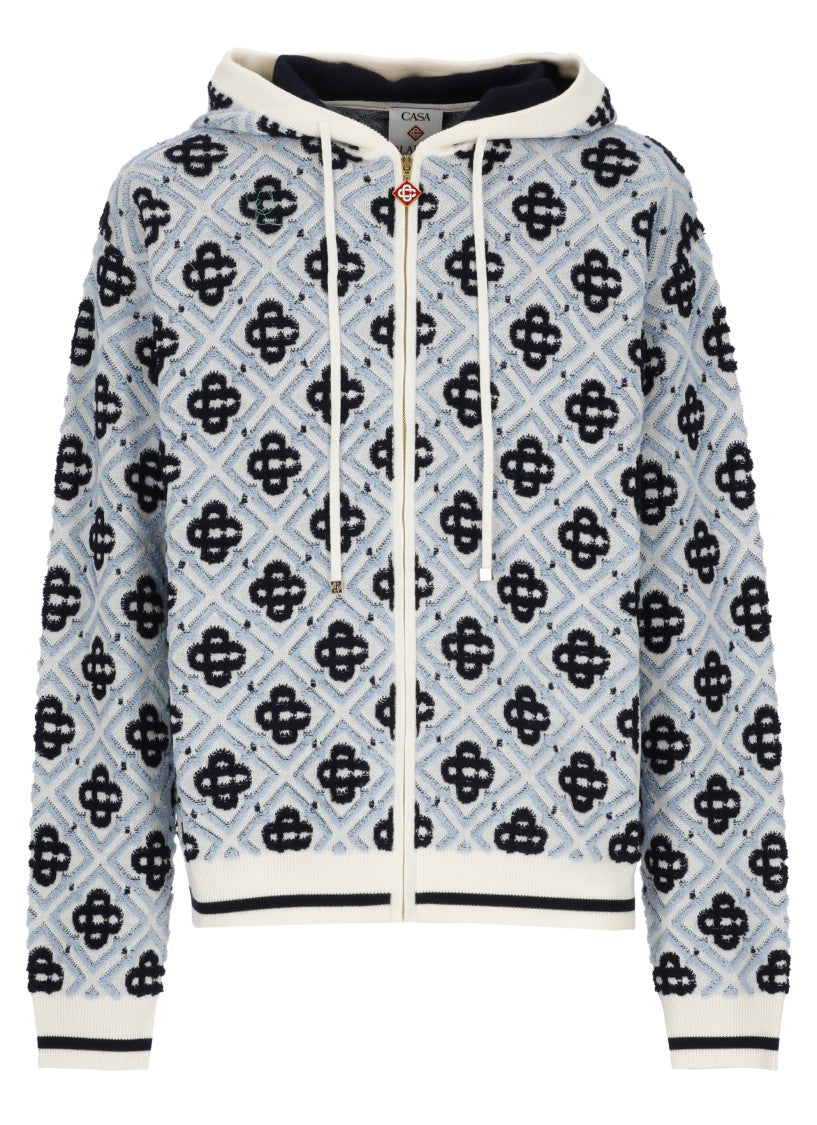 Casablanca Multicolor Monogram Zip Hoodie