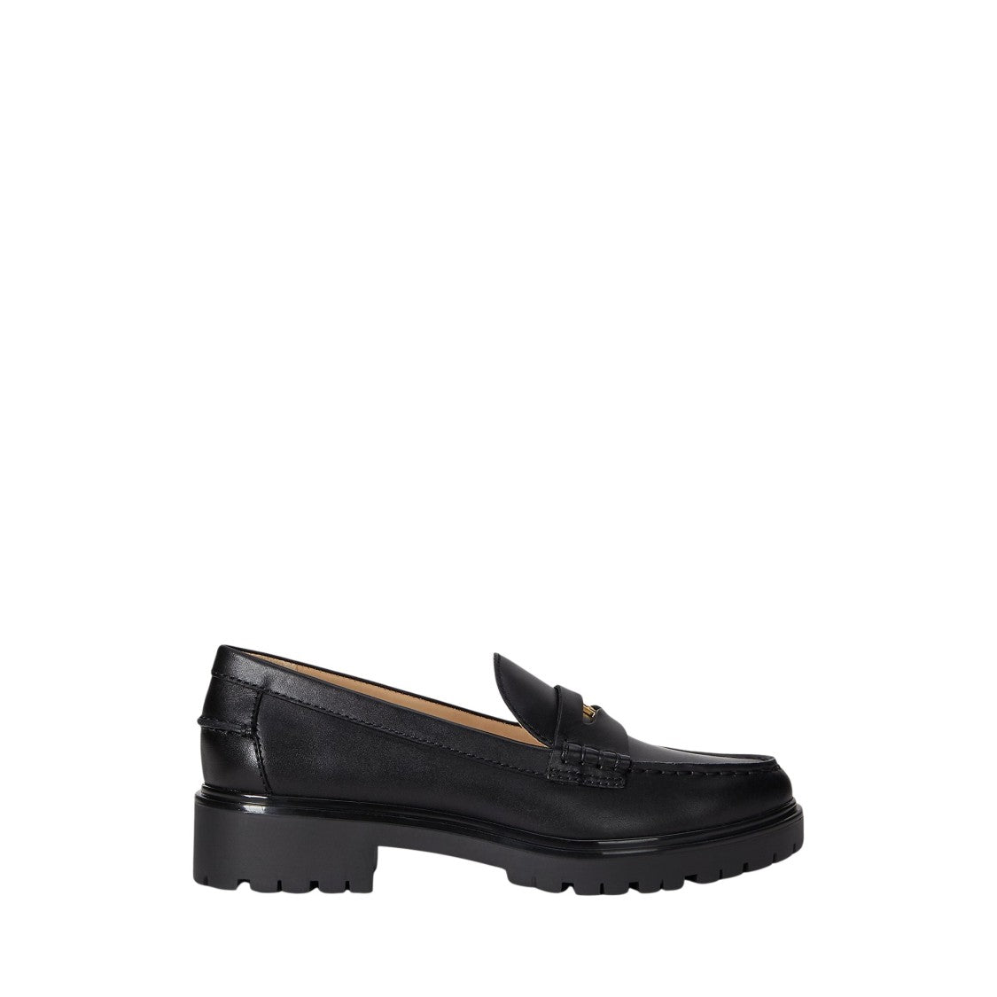Lauren Ralph Lauren Marli Leather Loafers With Classic Moccasin Design