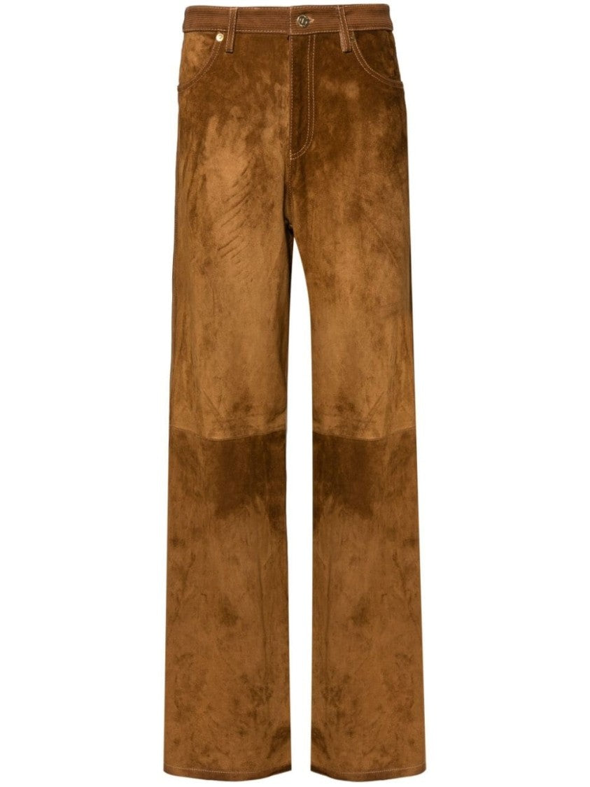 Golden Goose Straight-Leg Leather Pants