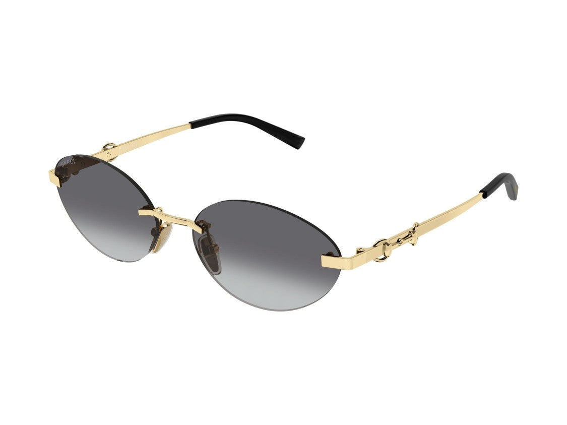 Gucci Gold Gg2051s Gradient Round Rimless Sunglasses