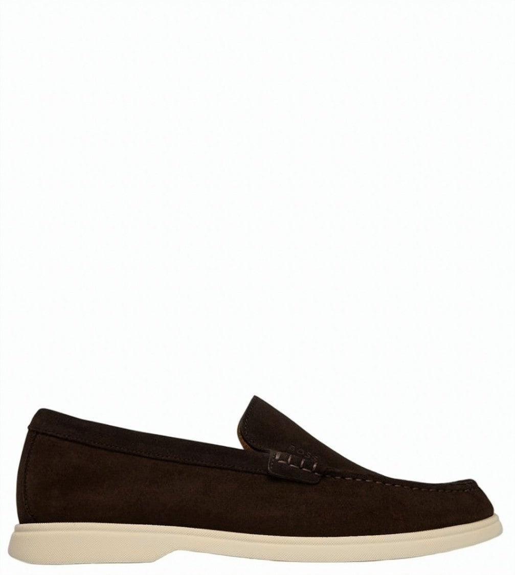 Boss Sienne Suede Slip On Loafers