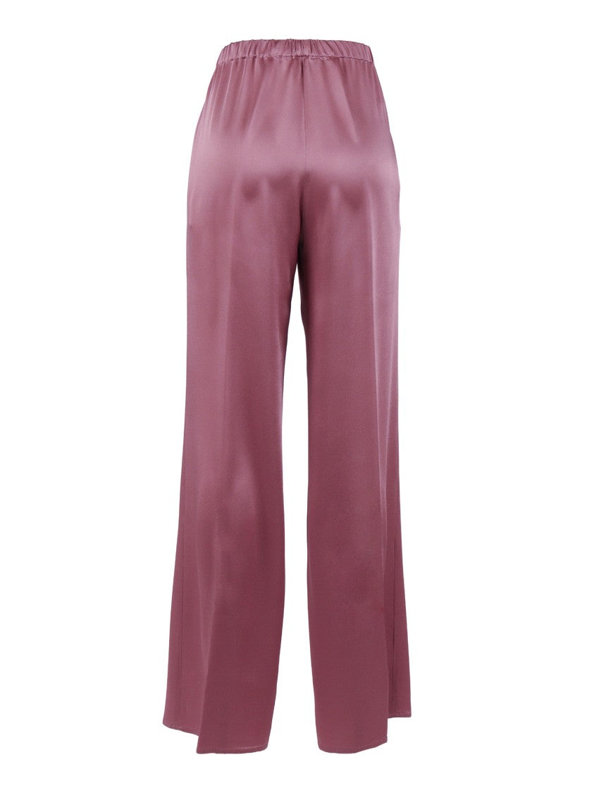 Antonelli Firenze Wide Leg Silky Texture Straight-Leg Pants