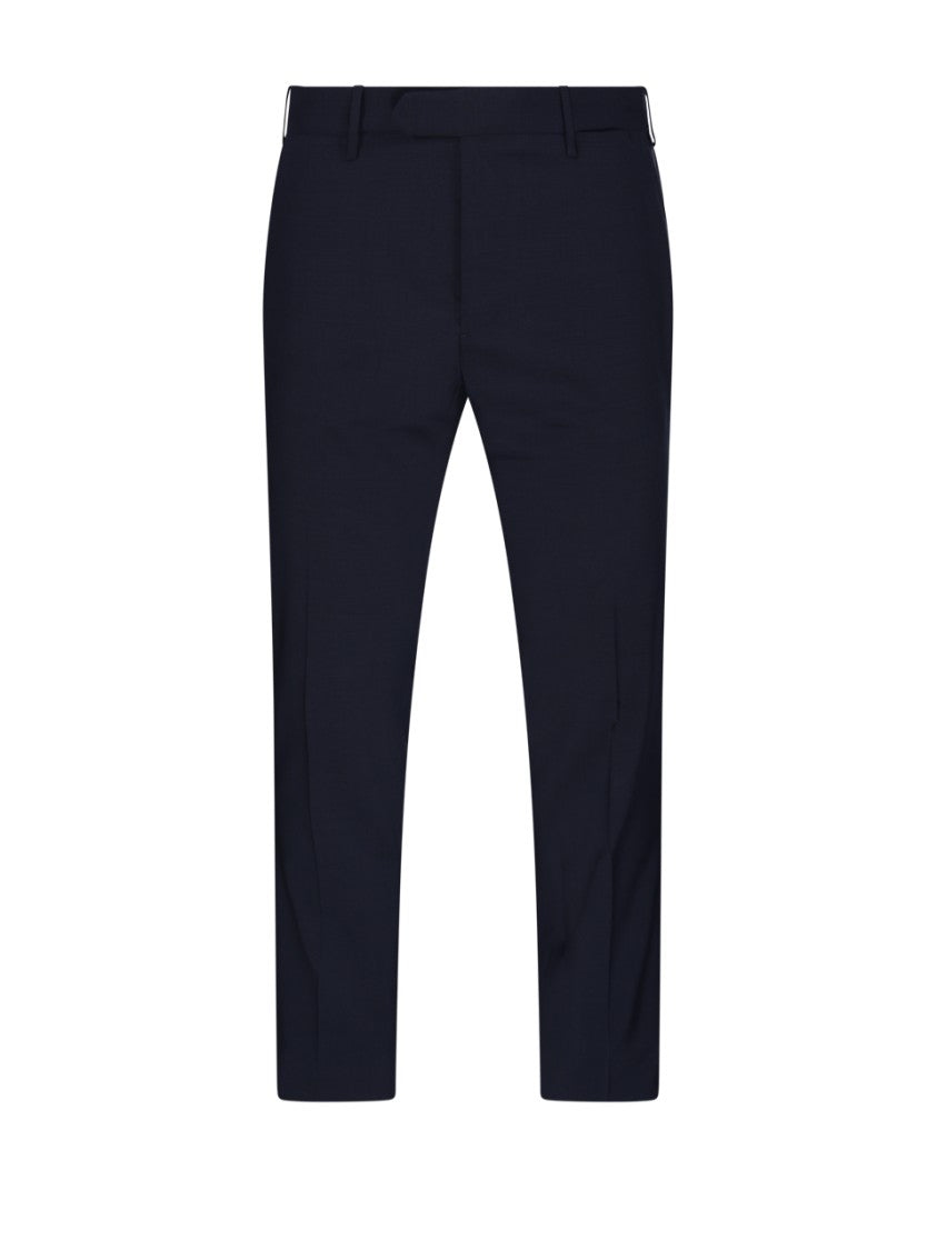 Santaniello Tailored Black Suit With Notch Lapels And Two-Button Closure