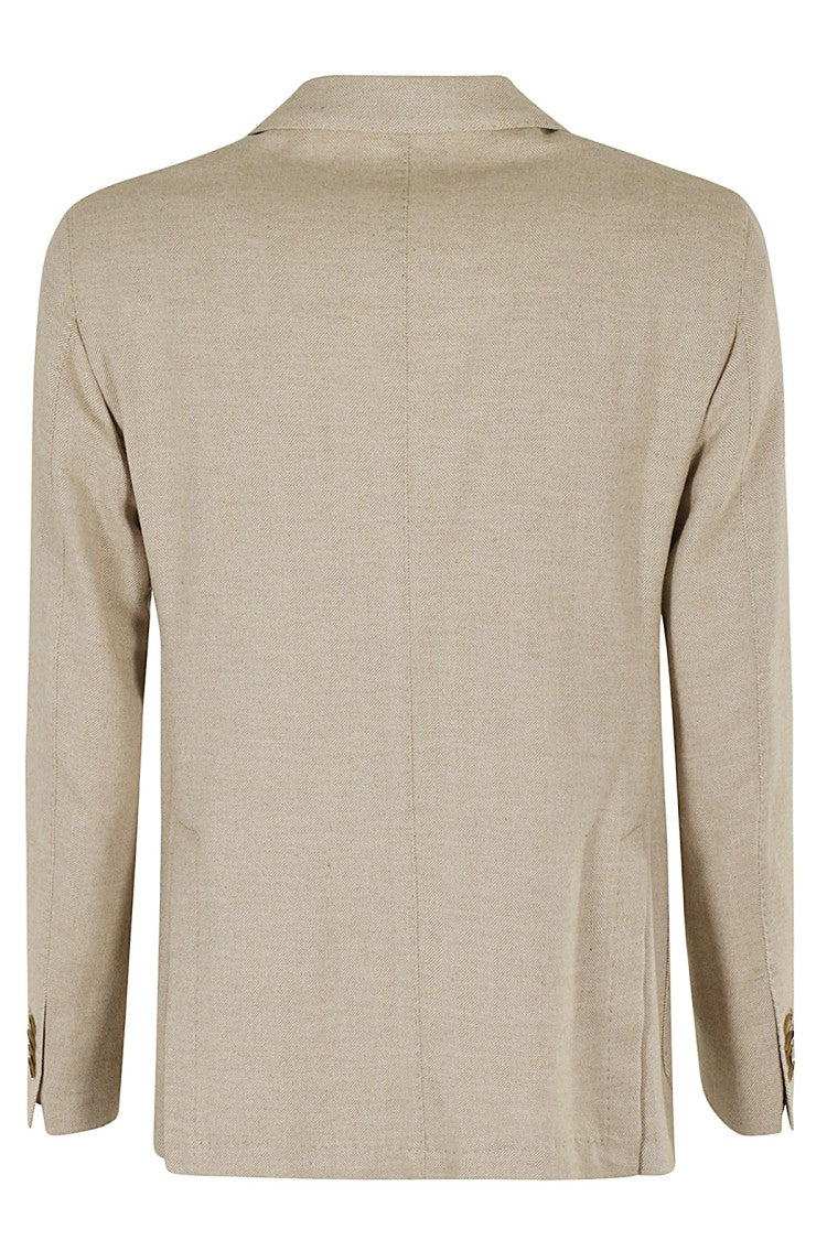 L.B.M. Cotton Cashmere Herringbone Jacket