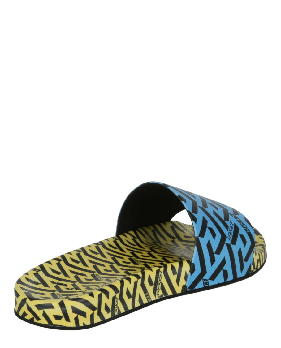 Versace Greca Print Slides