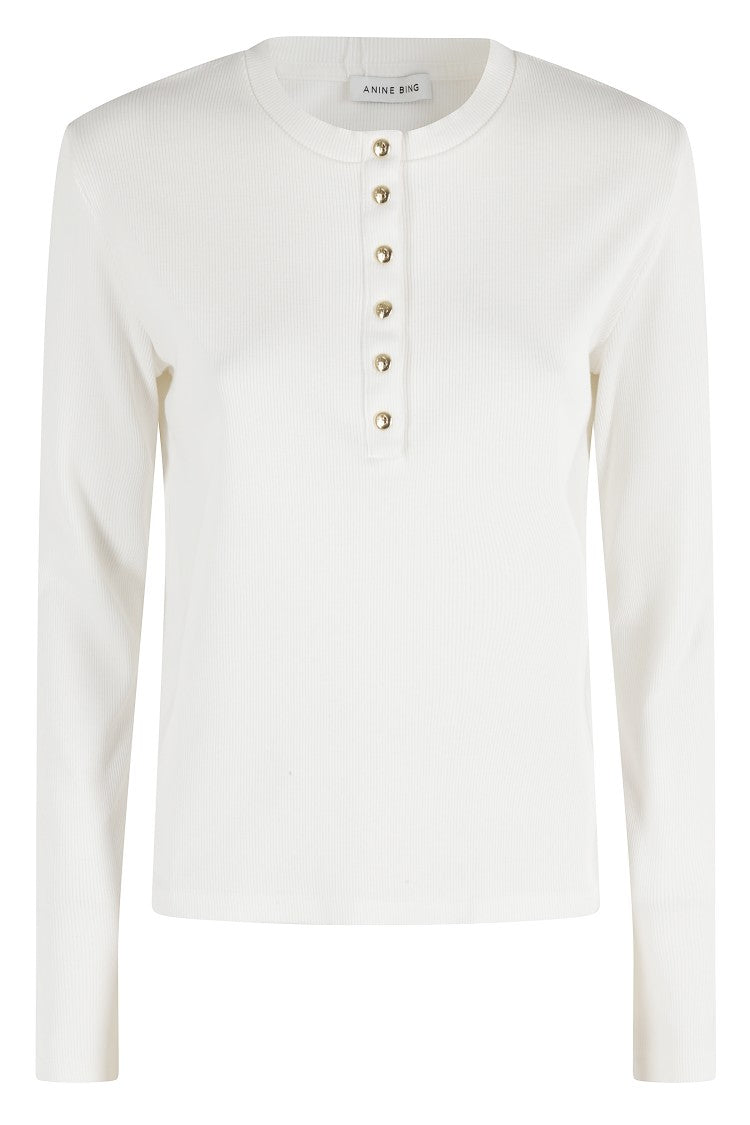 Anine Bing Alessia Long Sleeve Tee