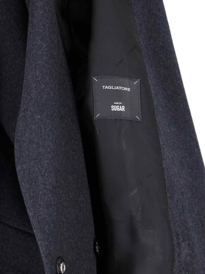 Tagliatore Long Tailored Jacket With Notched Lapel