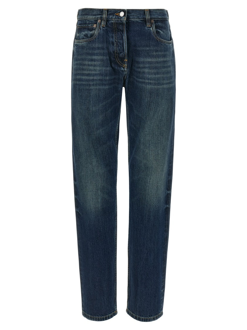 Prada Trompe L'oeil Heart Jeans