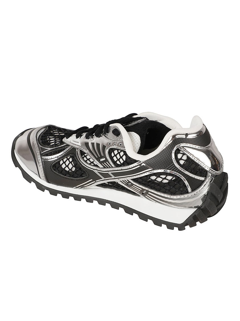 Bottega Veneta Silver Dynamic Futuristic Sneakers