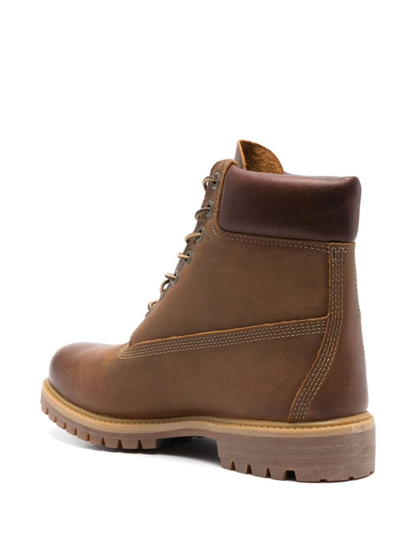 Timberland Rugged Brown High Ankle Boots With Sturdy Sole