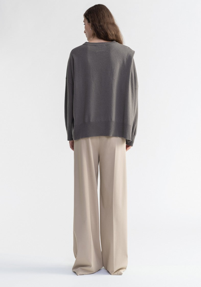 Aeron Grande - Merino Wool Sweater With Brooch