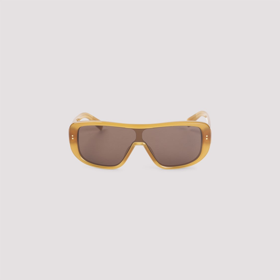 Jacquemus Oversized Translucent Amber Acetate Sunglasses